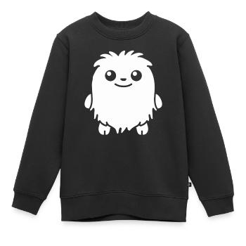 Yeti - Kinder Premium Organic Sweatshirt - Schwarz - Vorne - AI Model Kid Female (0cm)