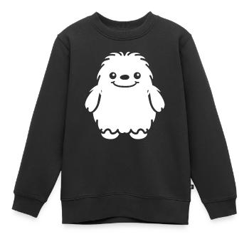 Yeti - Kinder Premium Organic Sweatshirt - Schwarz - Vorne - AI Model Kid Female (0cm)
