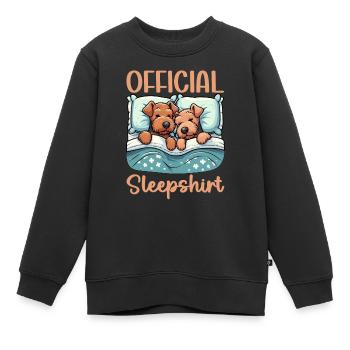Offizieller Schlafhaus Airedale Terrier - Kinder Premium Organic Sweatshirt - Schwarz - Vorne - AI Model Kid Female (0cm)