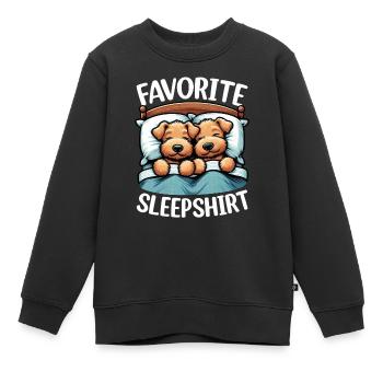 Offizieller Schlafhaus Airedale Terrier - Kinder Premium Organic Sweatshirt - Schwarz - Vorne - AI Model Kid Female (0cm)