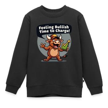 ENERGIE NACH OBEN - Kinder Premium Organic Sweatshirt - Schwarz - Vorne - AI Model Kid Female (0cm)
