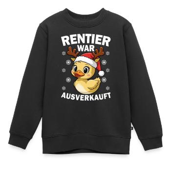 Christmas Reindeer a été vendu Noël - Sweat Premium enfant bio - noir - Devant - AI Model Kid Female (0cm)