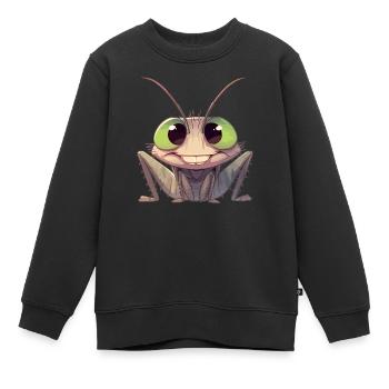 Grillen Grille - Kinder Premium Organic Sweatshirt - Schwarz - Vorne - AI Model Kid Female (0cm)