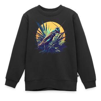 Grillen Grille - Kinder Premium Organic Sweatshirt - Schwarz - Vorne - AI Model Kid Female (0cm)