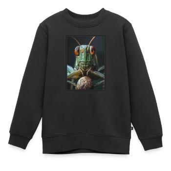 Grillen Grille - Kinder Premium Organic Sweatshirt - Schwarz - Vorne - AI Model Kid Female (0cm)