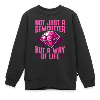 Tailleur de pierres précieuses - Sweat Premium enfant bio - noir - Devant - AI Model Kid Female (0cm)