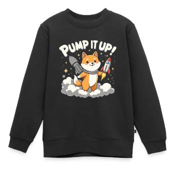 PUMPE ZUM MOND - Kinder Premium Organic Sweatshirt - Schwarz - Vorne - AI Model Kid Female (0cm)