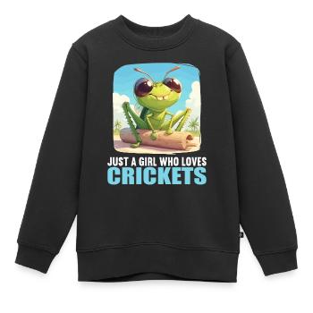 Grillen Grille - Kinder Premium Organic Sweatshirt - Schwarz - Vorne - AI Model Kid Female (0cm)