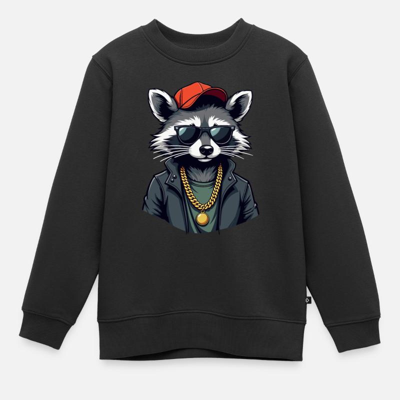 RATON-LAVEUR - Sweat Premium enfant bio - noir