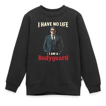 Garde du corps - Sweat Premium enfant bio - noir - Devant - AI Model Kid Female (0cm)