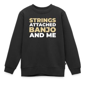 Banjo - Sweat Premium enfant bio - noir - Devant - AI Model Kid Female (0cm)