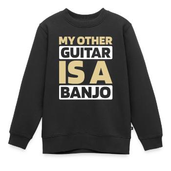 Banjo - Sweat Premium enfant bio - noir - Devant - AI Model Kid Female (0cm)