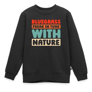 Banjo - Sweat Premium enfant bio - noir - Devant - AI Model Kid Female (0cm)