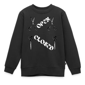 Frau Geschenk, Mann Geschenk, Humor T-Shirt, Humor - Kinder Premium Organic Sweatshirt - Schwarz - Vorne - AI Model Kid Female (0cm)