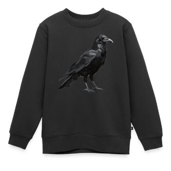 Corbeaux Corbeaux - Sweat Premium enfant bio - noir - Devant - AI Model Kid Female (0cm)