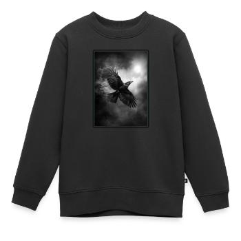Corbeaux Corbeaux - Sweat Premium enfant bio - noir - Devant - AI Model Kid Female (0cm)