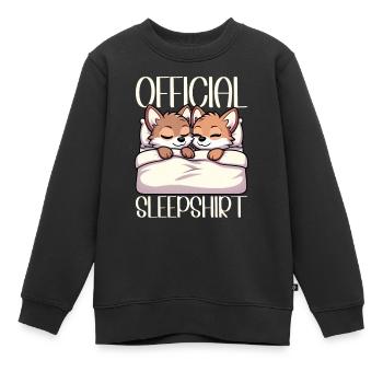 Offizieller Schlafhaus Kojote -Liebhaber Lustig - Kinder Premium Organic Sweatshirt - Schwarz - Vorne - AI Model Kid Female (0cm)