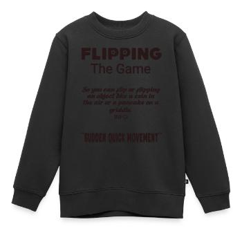 Inverser l’argot du jeu - Sweat Premium enfant bio - noir - Devant - AI Model Kid Female (0cm)