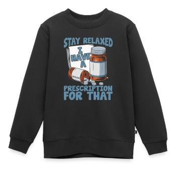 Pharmacy Pharmacist - Kids Premium Organic Sweatshirt - black - Front - AI Model Kid Female (0cm)