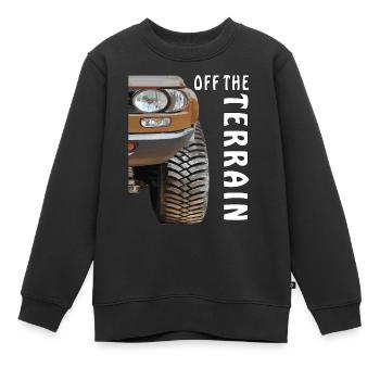 HORS TERRAIN AUTOMATIQUE - Sweat Premium enfant bio - noir - Devant - AI Model Kid Female (0cm)