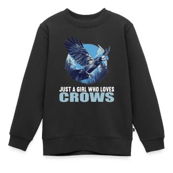 Corbeaux Corbeaux - Sweat Premium enfant bio - noir - Devant - AI Model Kid Female (0cm)