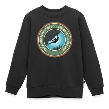 Bouldern Boulderer Boulder - Kinder Premium Organic Sweatshirt - Schwarz - Vorne - AI Model Kid Female (0cm)