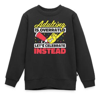 Cheerleader Cheerleading - Kinder Premium Organic Sweatshirt - Schwarz - Vorne - AI Model Kid Female (0cm)