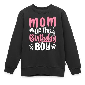 Mutter des Geburtstagskindes Mutter - Kinder Premium Organic Sweatshirt - Schwarz - Vorne - AI Model Kid Female (0cm)