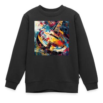 Banjo - Sweat Premium enfant bio - noir - Devant - AI Model Kid Female (0cm)