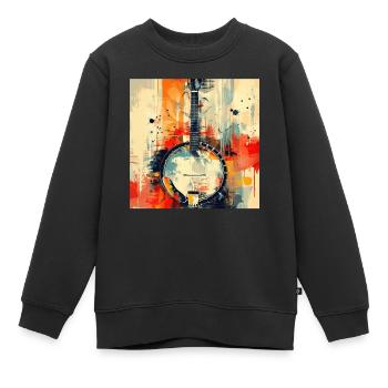 Banjo - Sweat Premium enfant bio - noir - Devant - AI Model Kid Female (0cm)