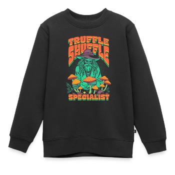 Pilzsammler Pilzzüchter Truffle Shuffle Specialist - Kinder Premium Organic Sweatshirt - Schwarz - Vorne - AI Model Kid Female (0cm)
