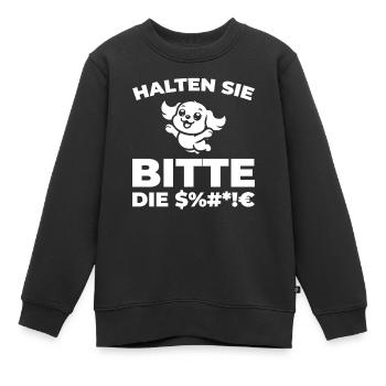 King Charles Cavalier - Kinder Premium Organic Sweatshirt - Schwarz - Vorne - AI Model Kid Female (0cm)