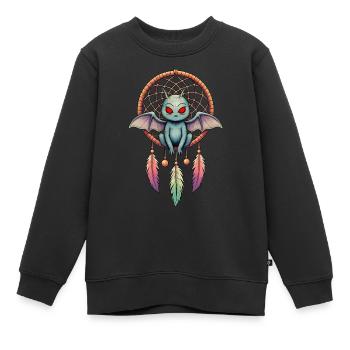 Attrape-rêves Mothman - Sweat Premium enfant bio - noir - Devant - AI Model Kid Female (0cm)