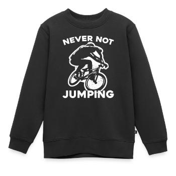 Bmx Bmx Motard - Sweat Premium enfant bio - noir - Devant - AI Model Kid Female (0cm)