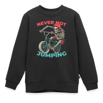 Bmx Bmx Motard - Sweat Premium enfant bio - noir - Devant - AI Model Kid Female (0cm)