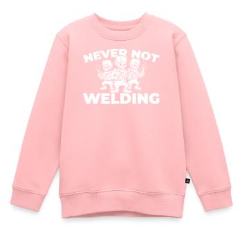 Soudeurs Serruriers - Sweat Premium enfant bio - rose - Devant - AI Model Kid Female (0cm)