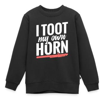 Piccolos, Ich Tue Mein Eigenes Horn - Kinder Premium Organic Sweatshirt - Schwarz - Vorne - AI Model Kid Female (0cm)