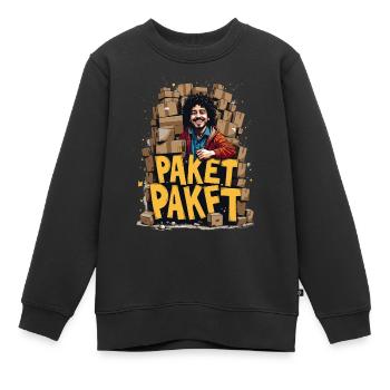 CONTENT - Sweat Premium enfant bio - noir - Devant - AI Model Kid Female (0cm)