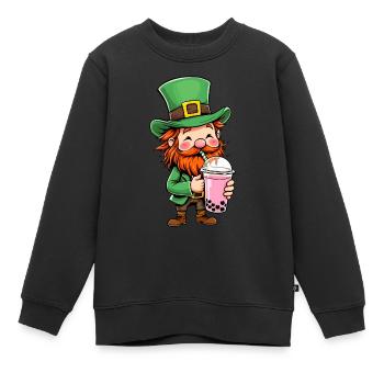 Kobold Bubble Tea - Kinder Premium Organic Sweatshirt - Schwarz - Vorne - AI Model Kid Female (0cm)