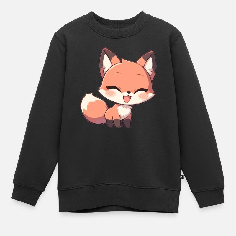 Renards Renard - Sweat Premium enfant bio - noir
