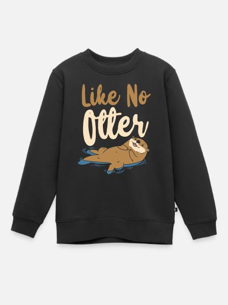 Otter Pun Like No Otter - Genser Premium barn økologisk - svart