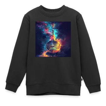 Banjo - Sweat Premium enfant bio - noir - Devant - AI Model Kid Female (0cm)