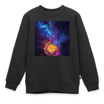 Banjo - Sweat Premium enfant bio - noir - Devant - AI Model Kid Female (0cm)