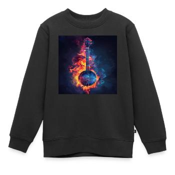 Banjo - Sweat Premium enfant bio - noir - Devant - AI Model Kid Female (0cm)