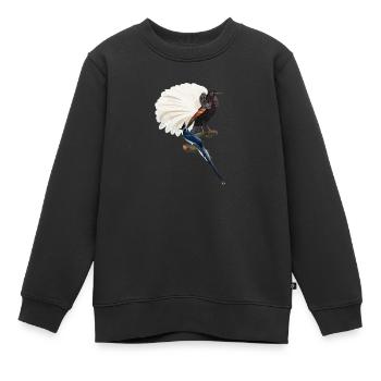 Exotische Vögel Illustration Oiseaux exotiques - Sweat Premium enfant bio - noir - Devant - AI Model Kid Female (0cm)