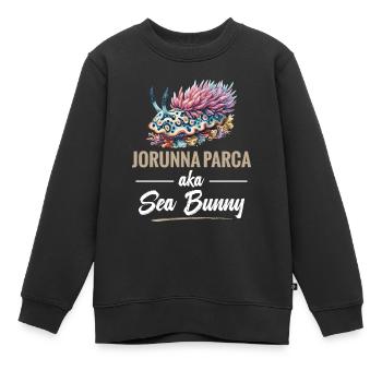 Nacktschnecke Jorunna Parca, Auch Bekannt Als - Kinder Premium Organic Sweatshirt - Schwarz - Vorne - AI Model Kid Female (0cm)