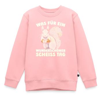 Squirrels please shut up - Kids Premium Organic Sweatshirt - rose - Front - AI Model Kid Female (0cm)