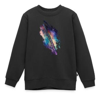 Piccoloist, Es Ist Keine Flöte - Kinder Premium Organic Sweatshirt - Schwarz - Vorne - AI Model Kid Female (0cm)