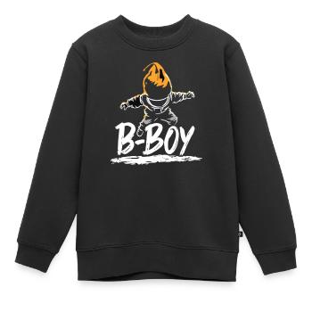 B-Boy Breakdance Hip Hop Tanz Tänzer Breakdance - Kinder Premium Organic Sweatshirt - Schwarz - Vorne - AI Model Kid Female (0cm)