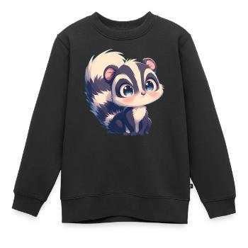 Stinktiere Stinktier - Kinder Premium Organic Sweatshirt - Schwarz - Vorne - AI Model Kid Female (0cm)
